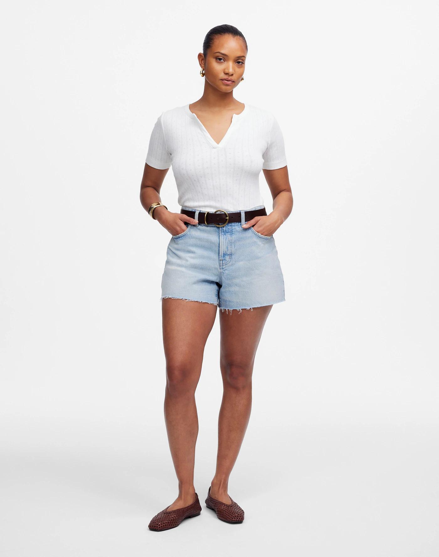 The Curvy Perfect Vintage Jean Short in Foster Wash Product Image