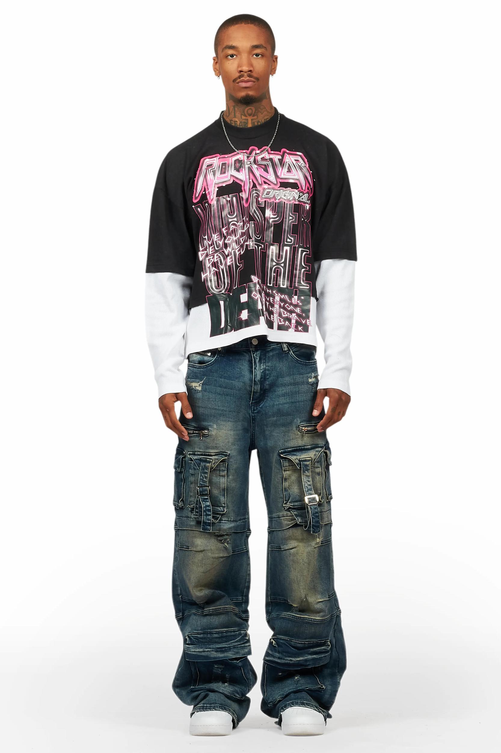 Berdi Dirty Wash Baggy Fit Jean Male Product Image