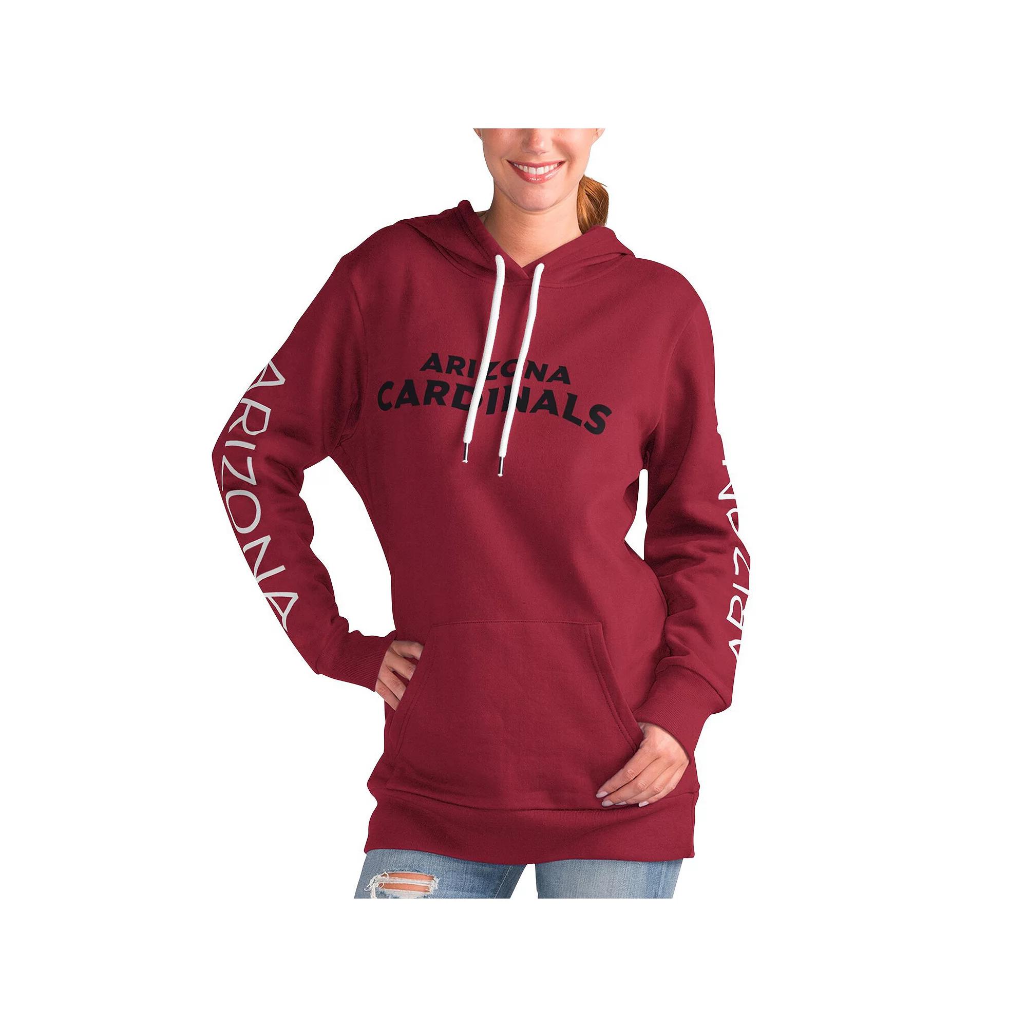 Women's G-III 4Her by Carl Banks Cardinal Arizona Cardinals Extra Inning Pullover Hoodie,  Product Image