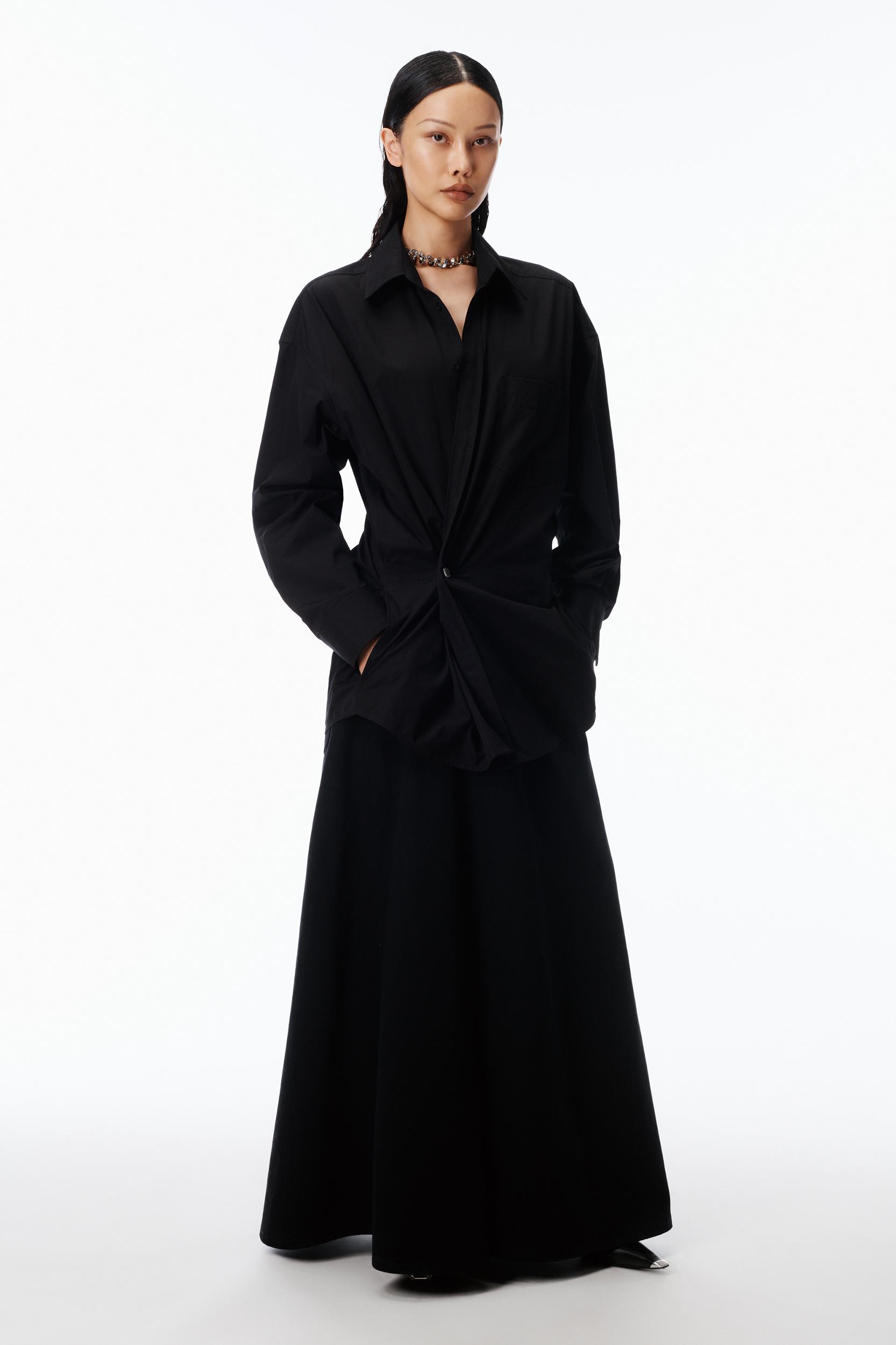 Pre-styled Wrap Mini Dress In Cotton Product Image