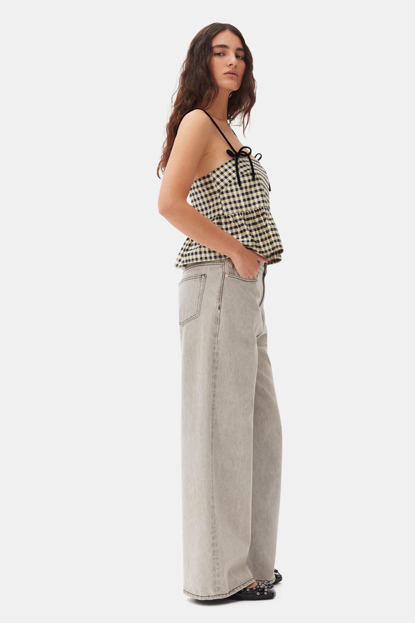 Grey Future Denim Wide Jeans Product Image