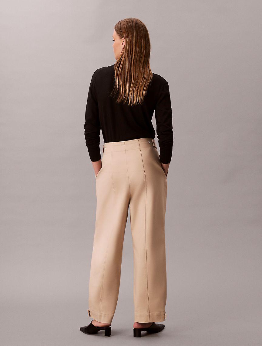 Adjustable Wide Leg Chino Pants Product Image