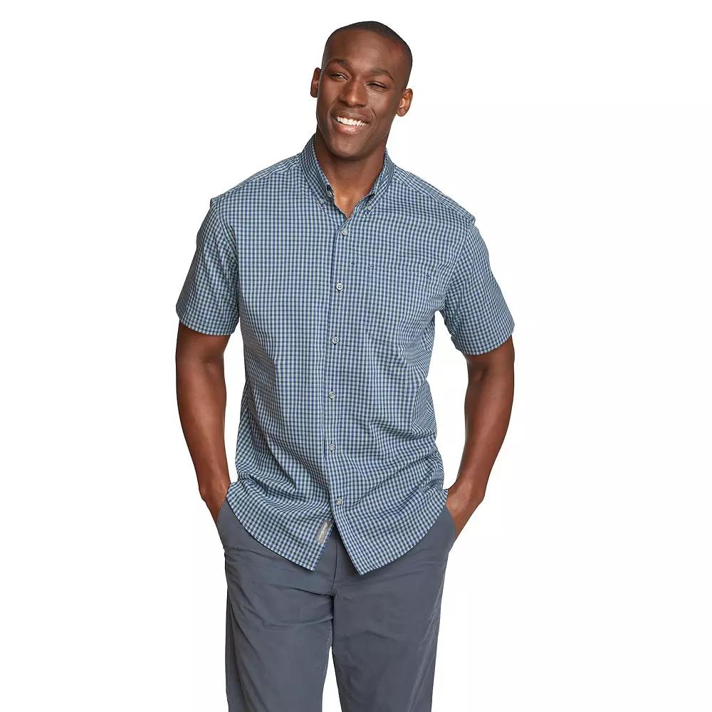 Men's Eddie Bauer UPF 50 Voyager Short Sleeve Button-Down Shirt,  Product Image