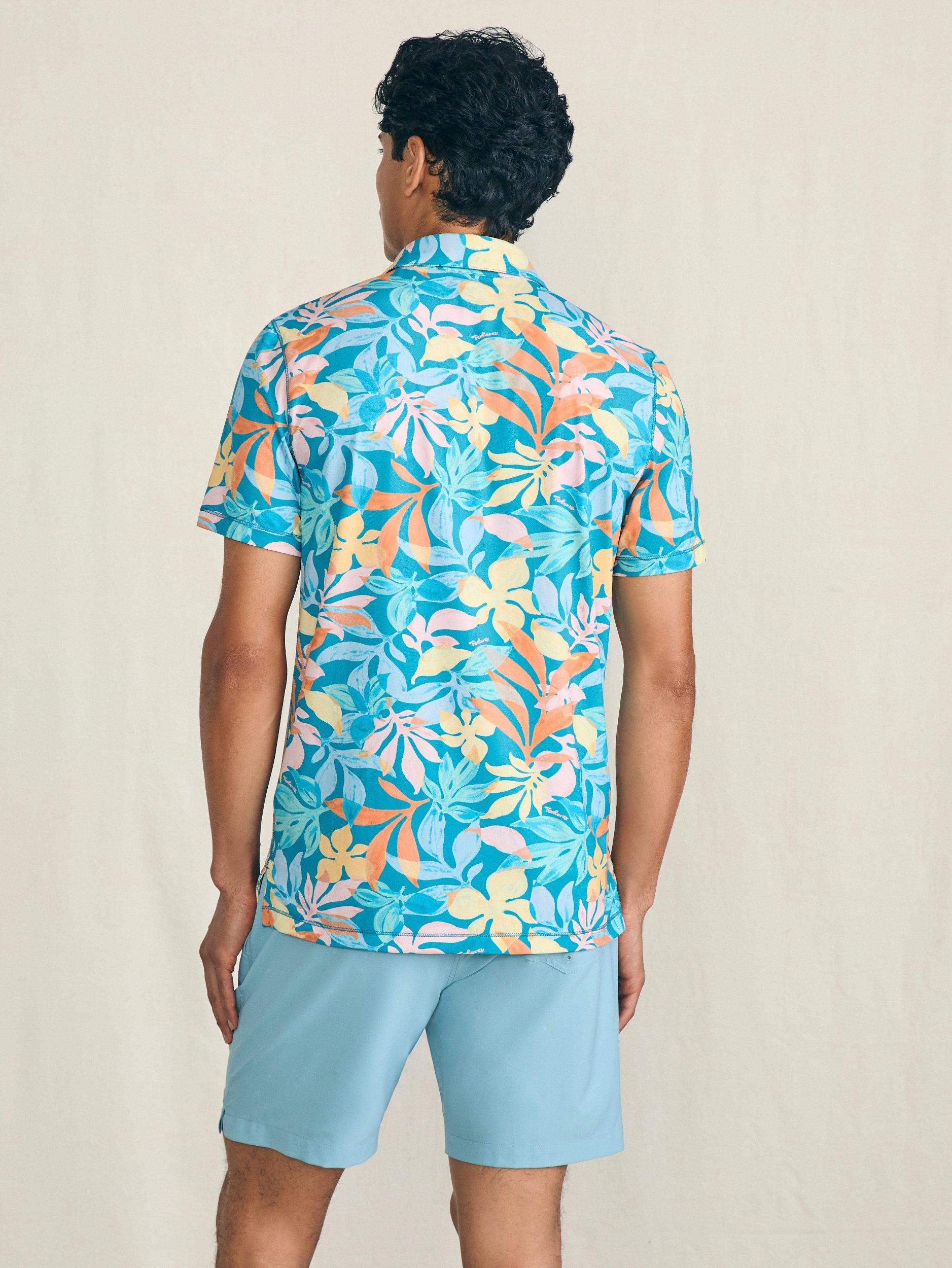 Shorelite Short-Sleeve Tech Polo - Summer Blooms Male Product Image