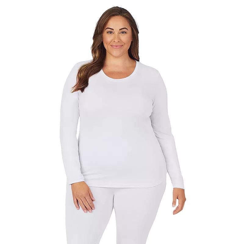 Plus Size Cuddl Duds Under Scrubs Crewneck Top, Womens Product Image