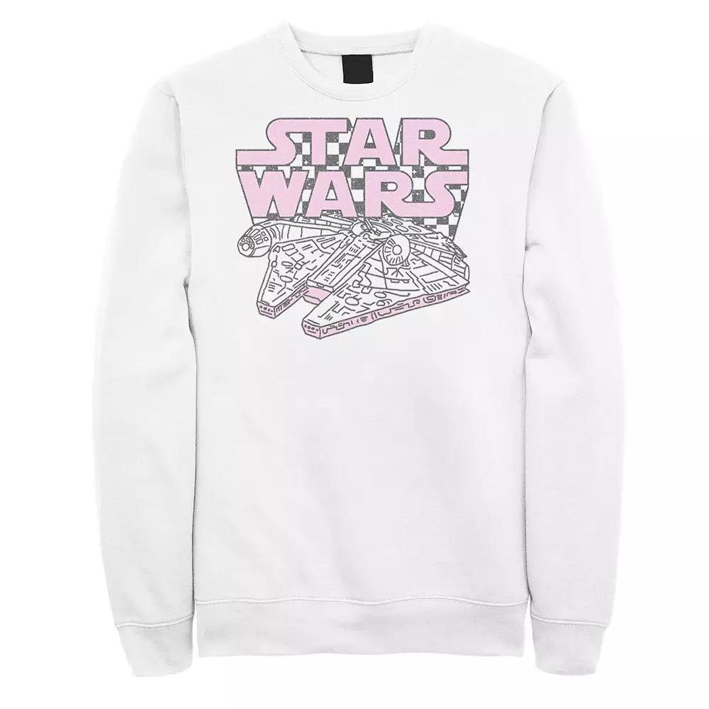 Men's Star Wars Millennium Falcon Checkered Logo Sweatshirt,  Product Image