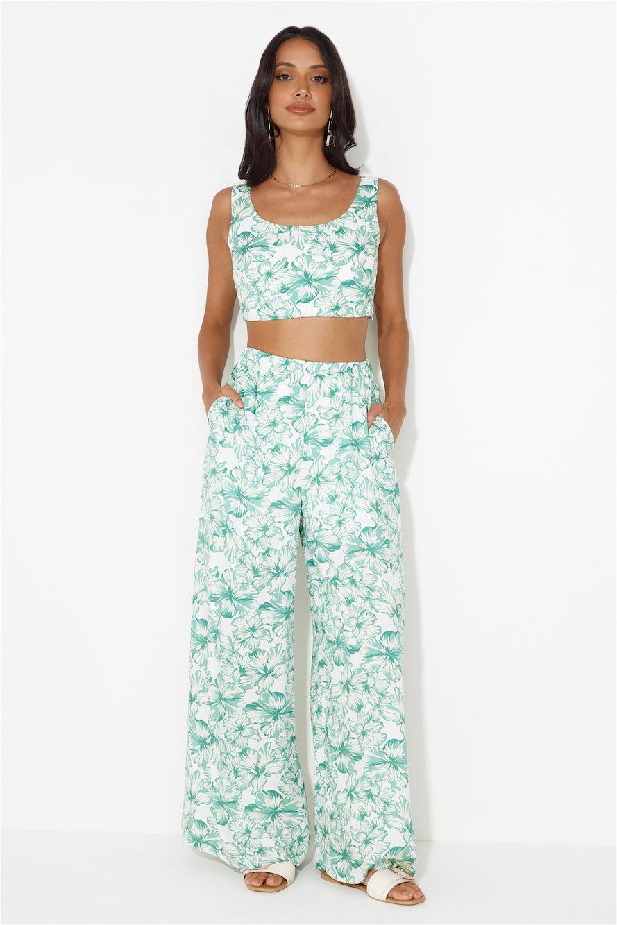 Island Tree Breeze Crop Top Green Product Image