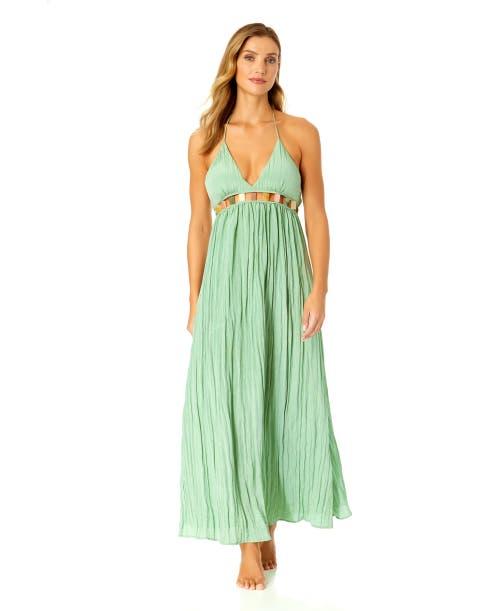 Anne Cole Women's V Neck Jewel Maxi Dress With Spaghetti Straps Cover Up Product Image