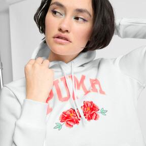 PUMA Faux Embroidered Floral Women's Hoodie Product Image