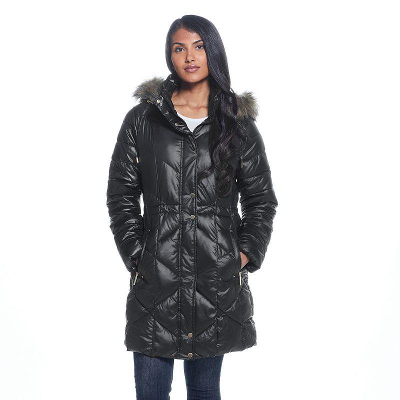 Women's Weathercast Hood Quilted Puffer Coat,  Product Image