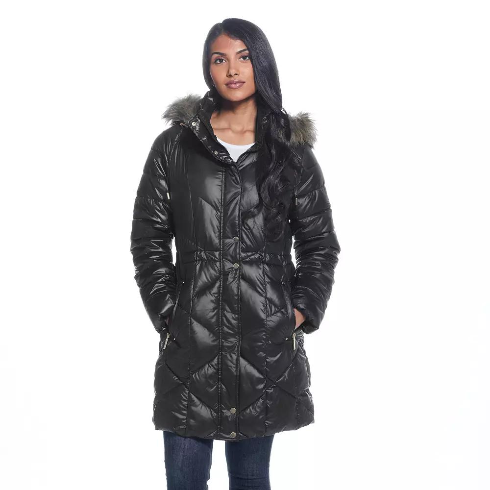 Women's Weathercast Hood Quilted Puffer Coat,  Product Image