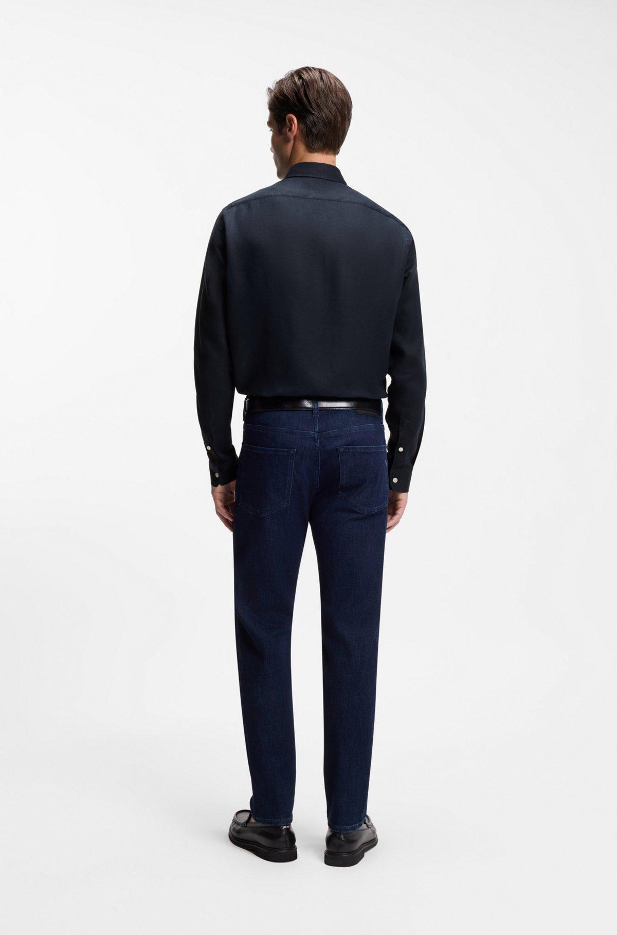 Regular-fit shirt in washed linen Product Image