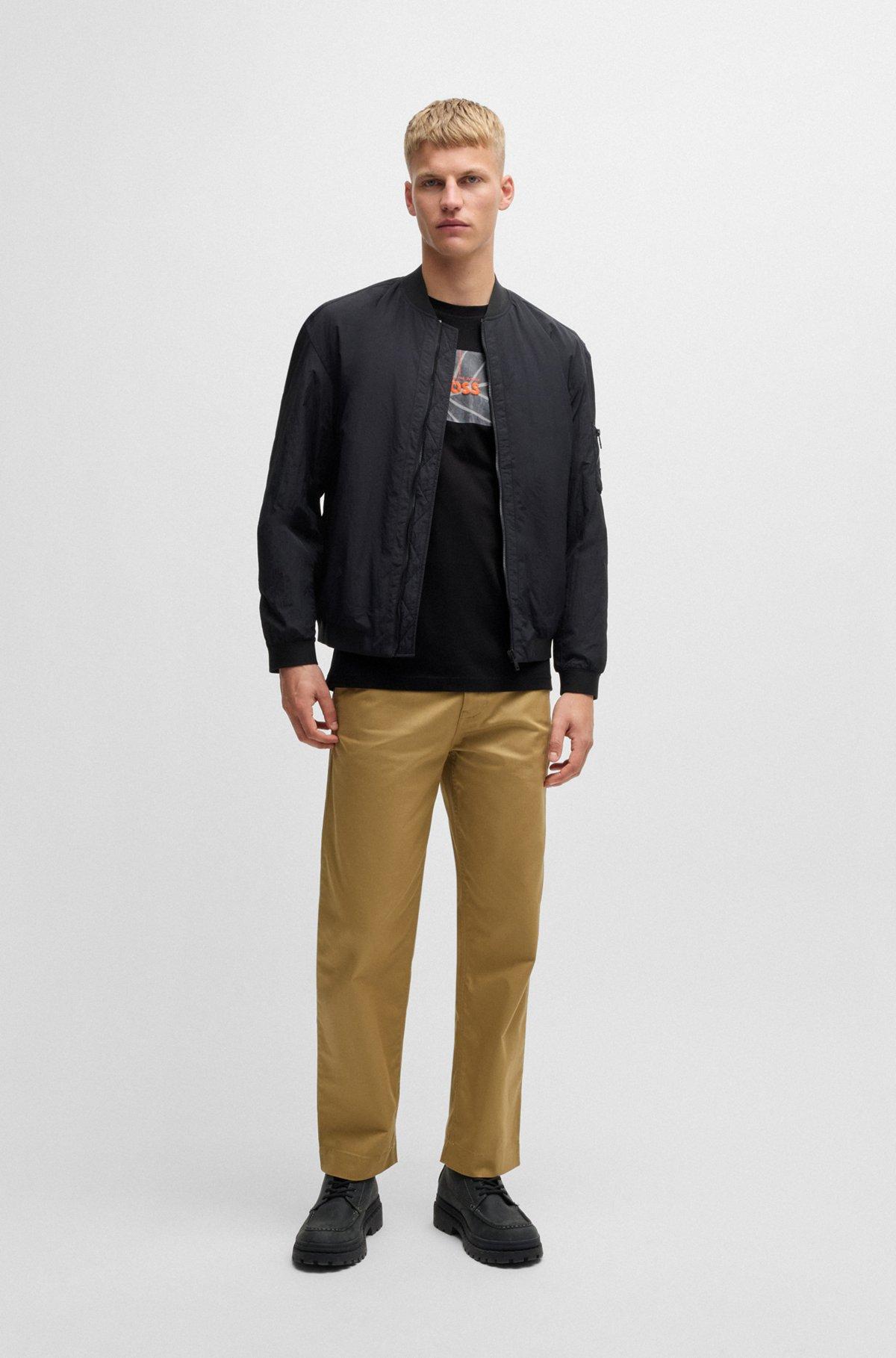 Crew-neck T-shirt in cotton with seasonal artwork Product Image