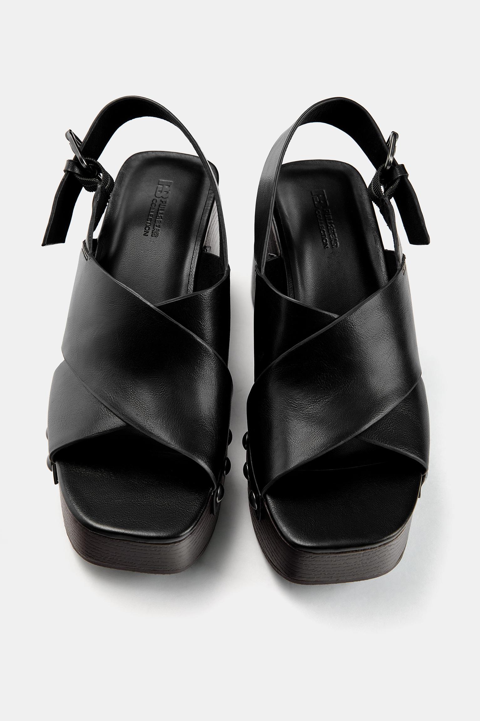 Studded wedge sandals Product Image