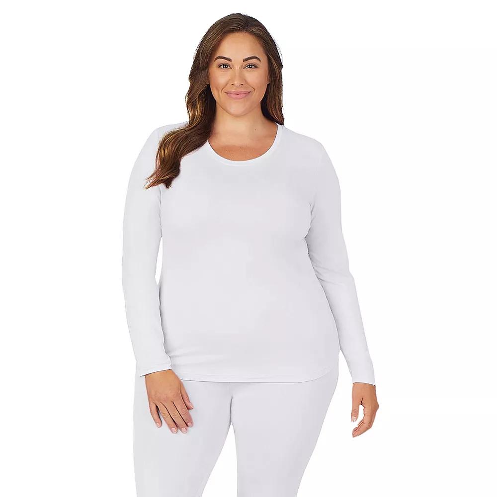 Plus Size Cuddl Duds Under Scrubs Crewneck Top, Womens Product Image