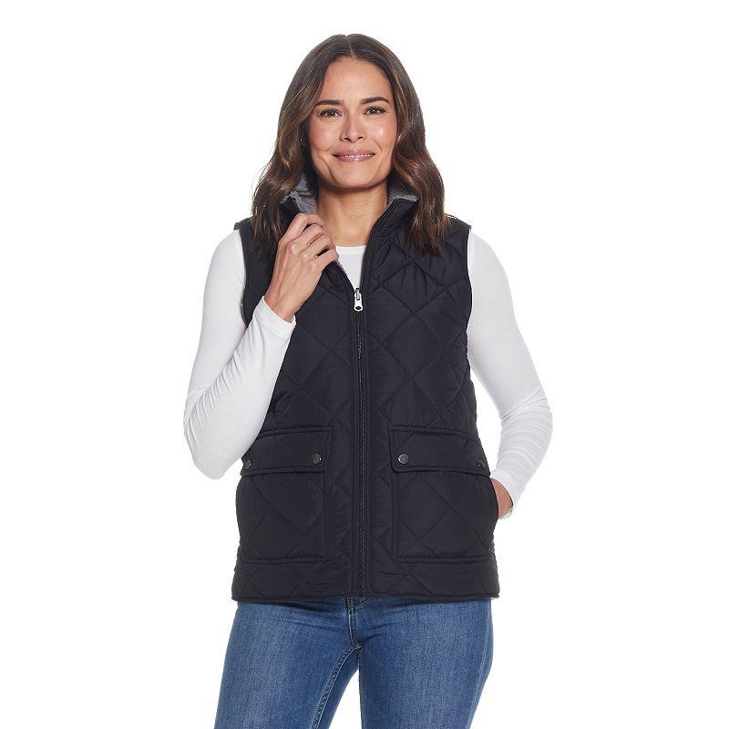 Women's Weathercast Midweight Reversible Vest, Size: XL, Dusty Green Product Image