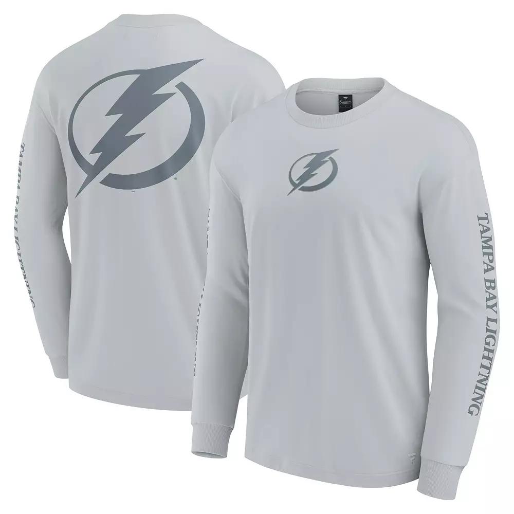 Men's Fanatics Gray Tampa Bay Lightning Elements Strive Long Sleeve T-Shirt, Size: 5XL, Lgh Grey Product Image