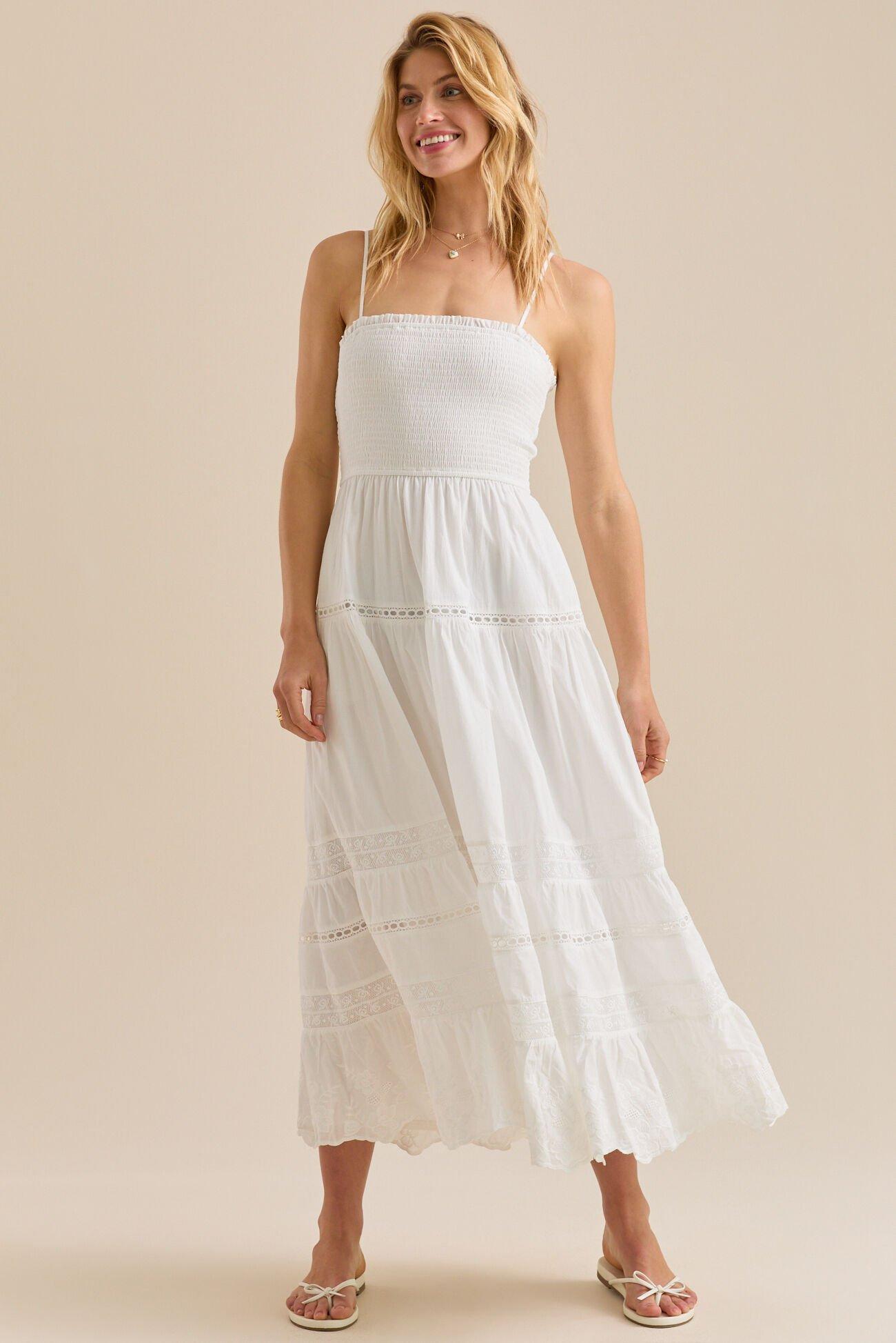 Karine Tiered Midi Dress Product Image