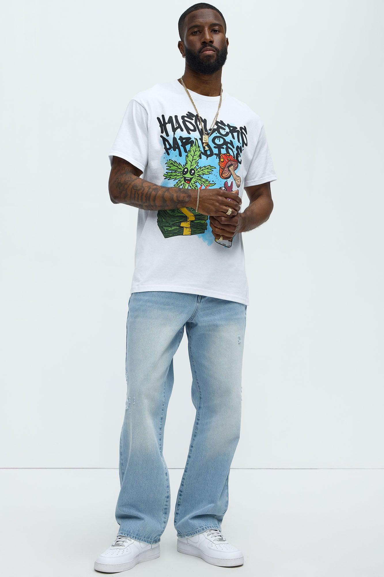 Hustlers Paradise Short Sleeve Tee - White Product Image