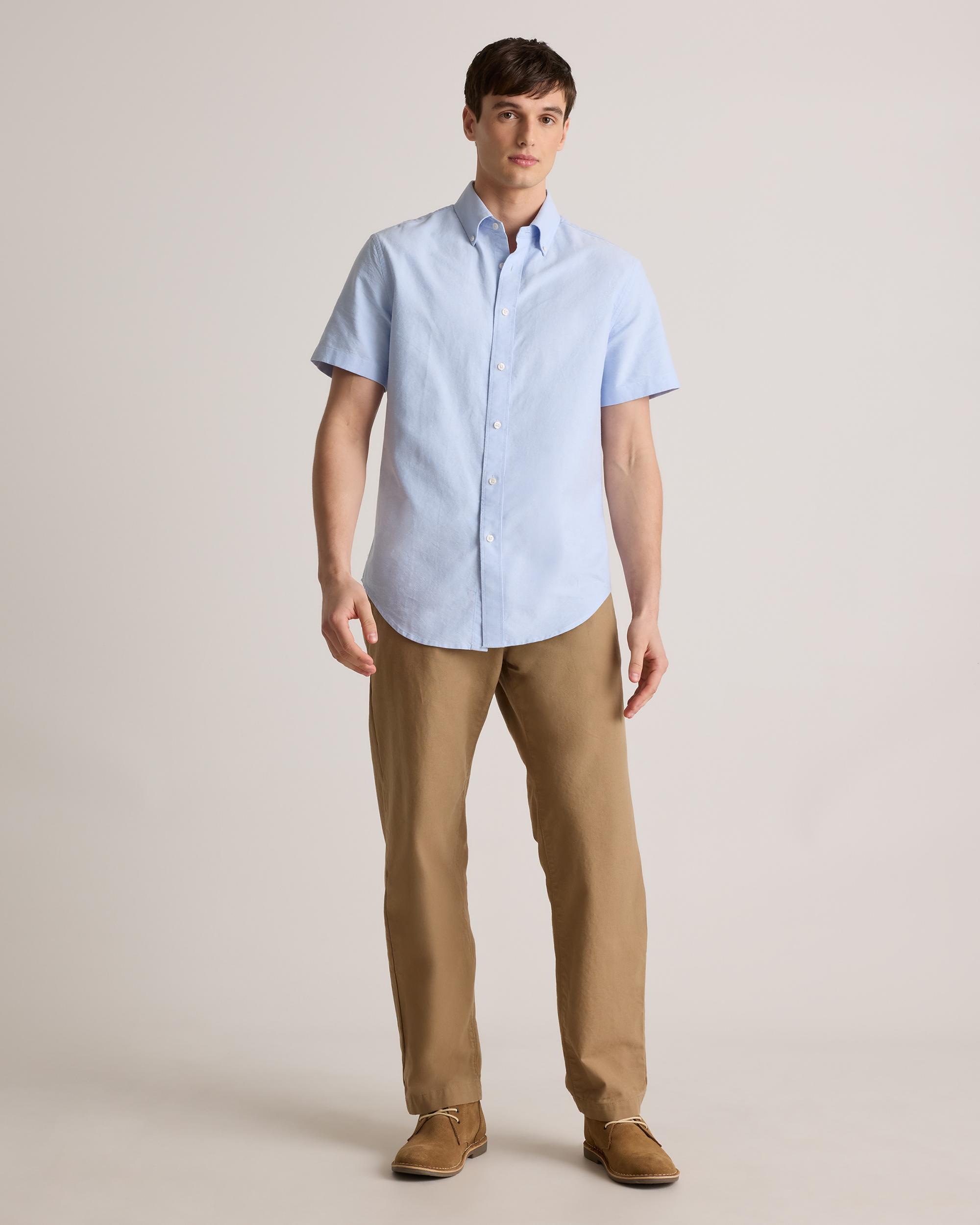 Quince | Men's Short Sleeve Oxford Shirt Organic Cotton Product Image