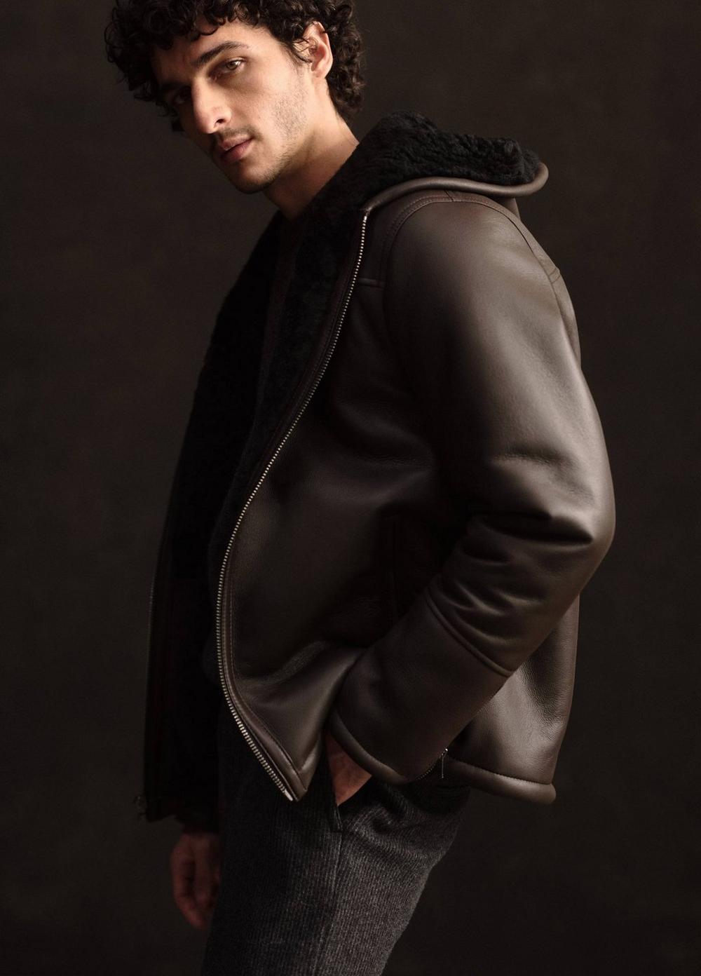 Shearling Hooded Jacket Product Image