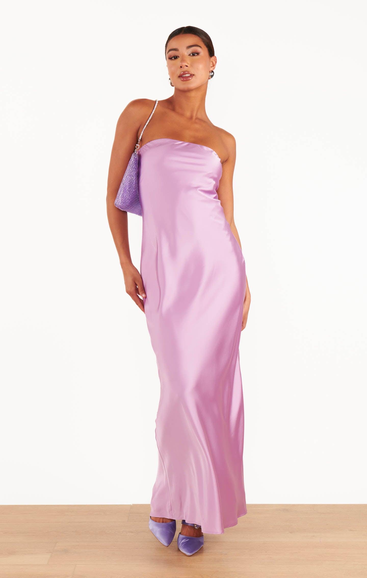 Taylor Tube Dress ~ Lilac Luxe Satin Product Image