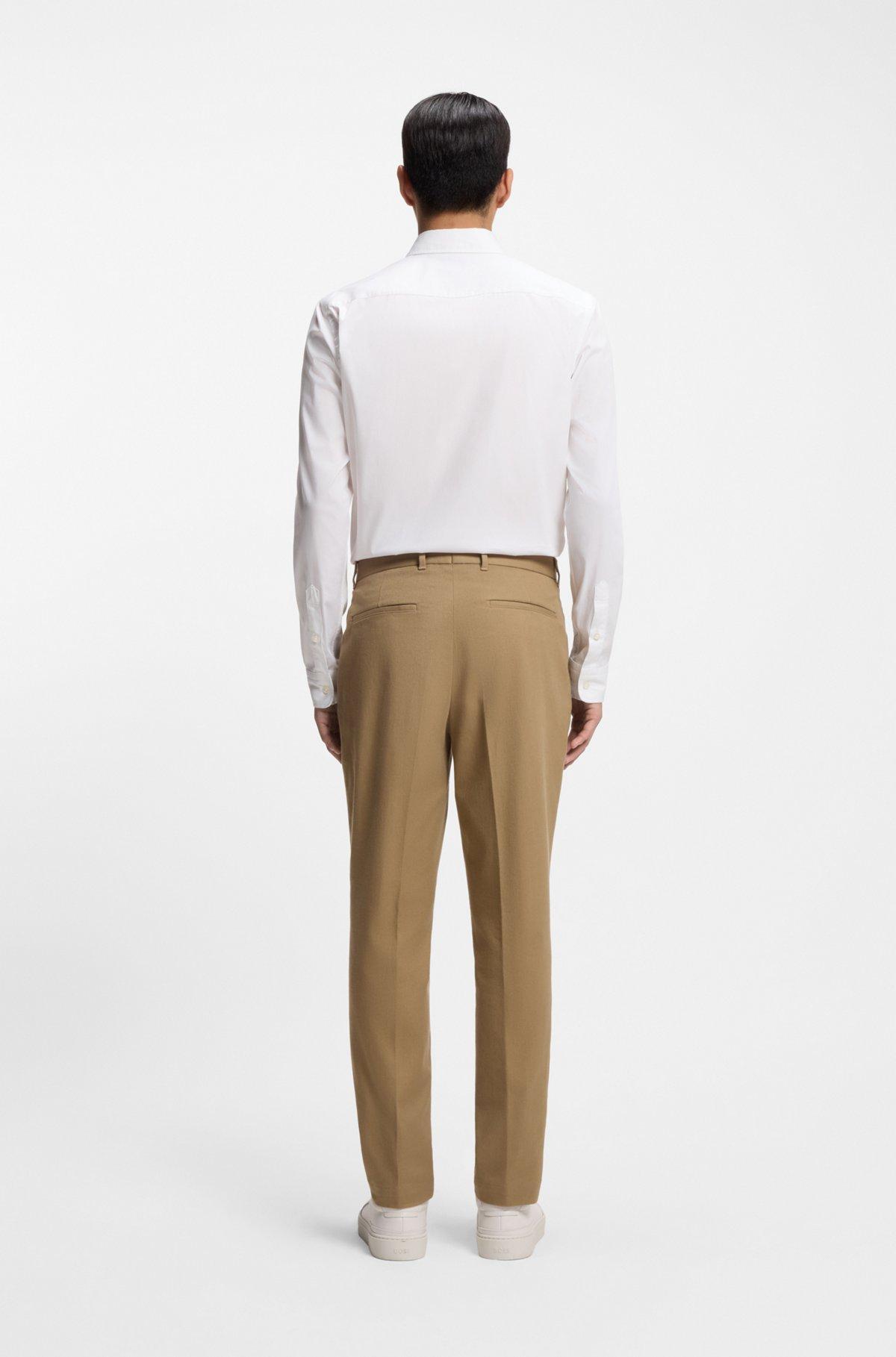 Slim-fit shirt in cotton-blend poplin Product Image