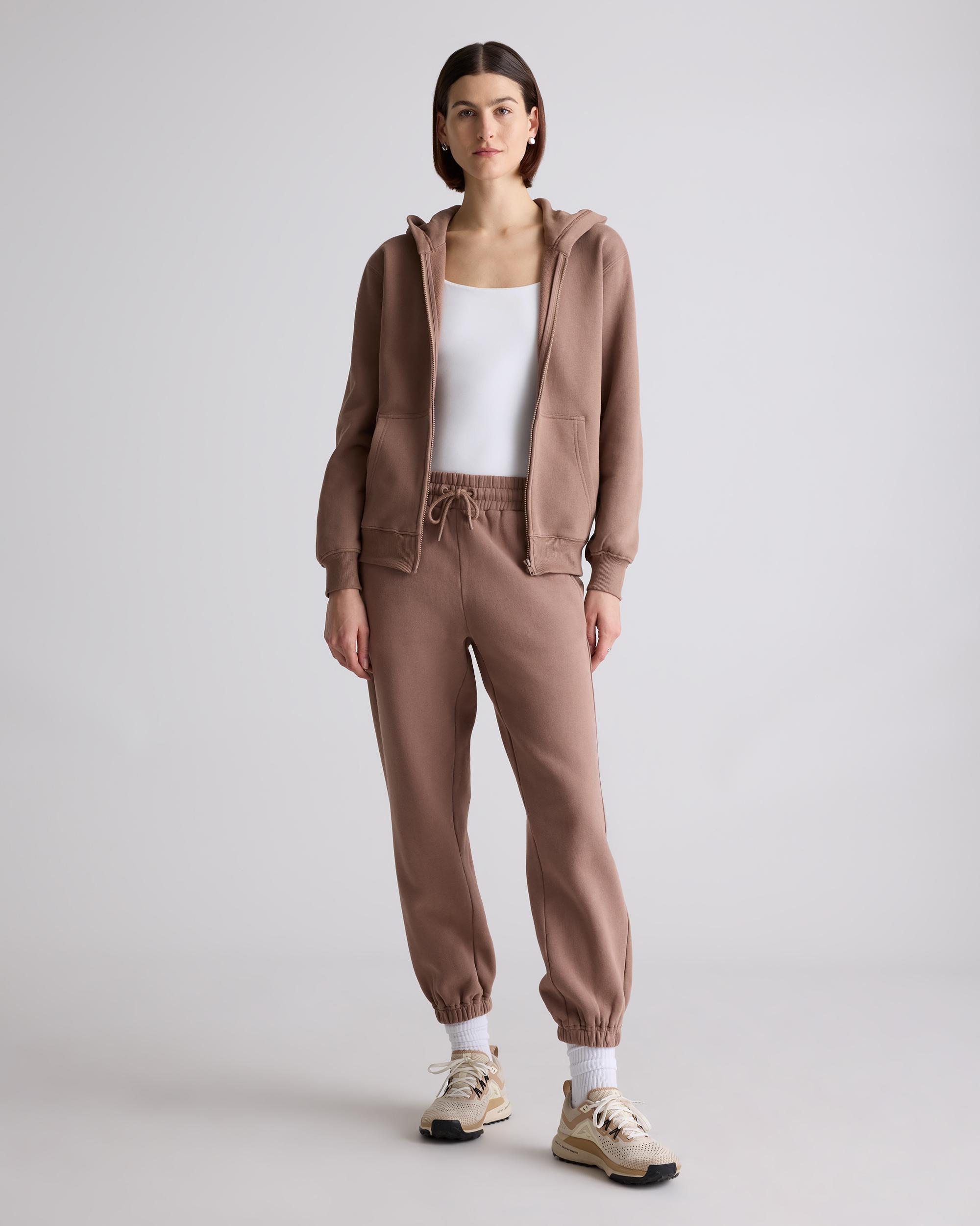 Quince | Women's Organic Heavyweight Fleece Full Zip Hoodie Size XS, Organic Cotton Product Image