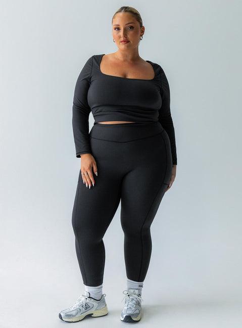 Achieve Activewear Leggings Black Curve Product Image