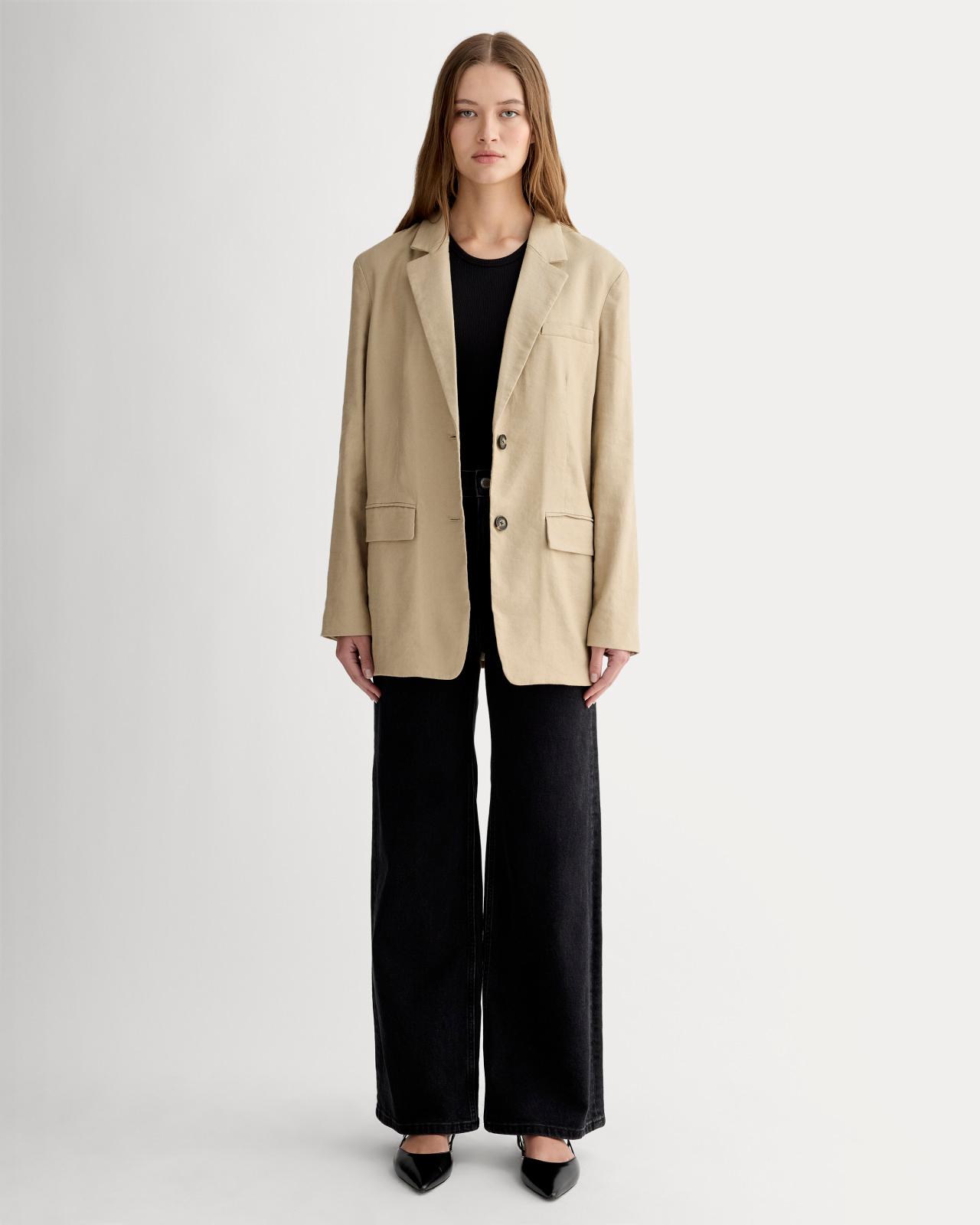 Womens Oversized Blazer in Stretch Linen by Everlane Size 0 Product Image
