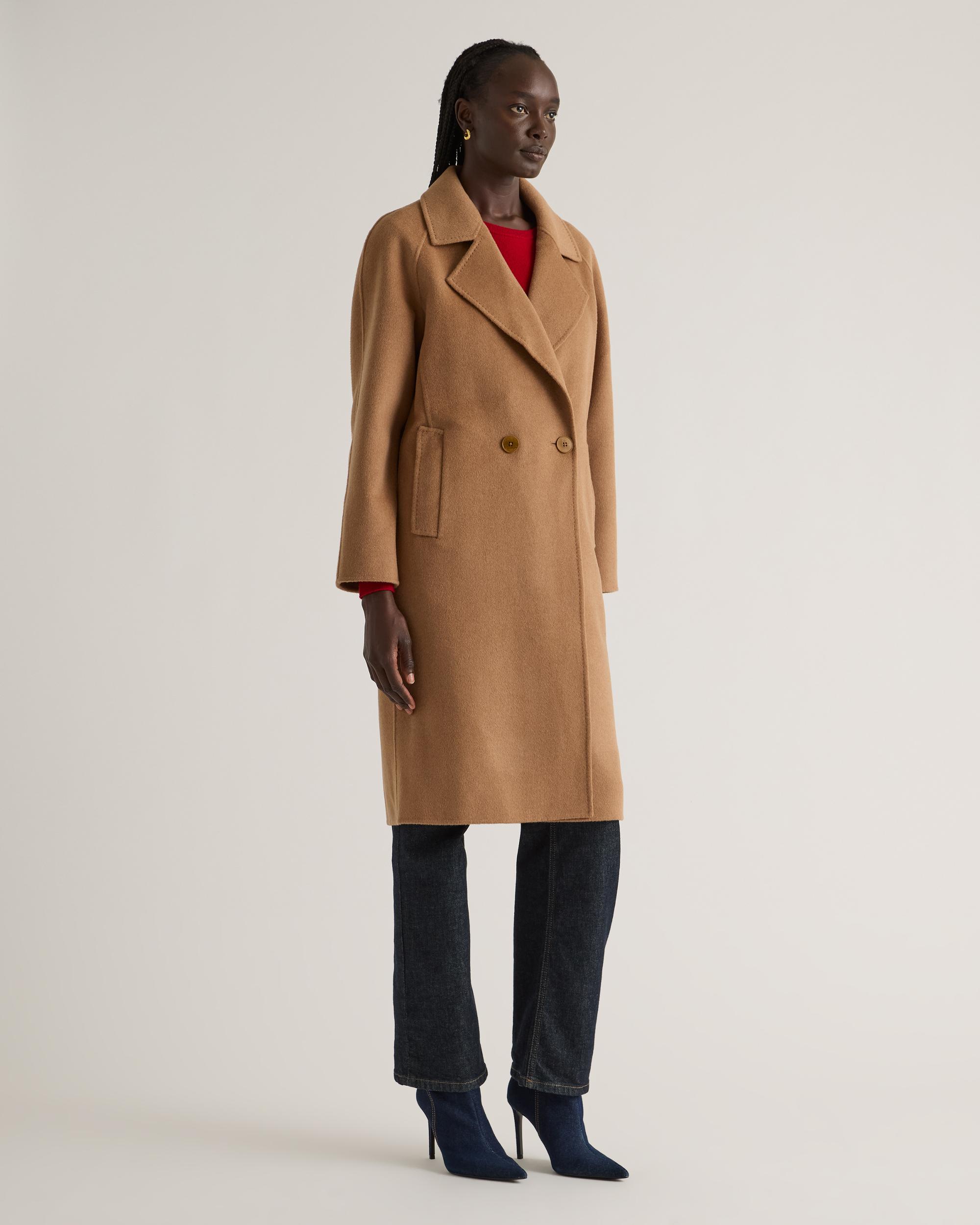 Quince | Women's Double-Faced Merino Wool Notched Lapel Coat Size XL Product Image