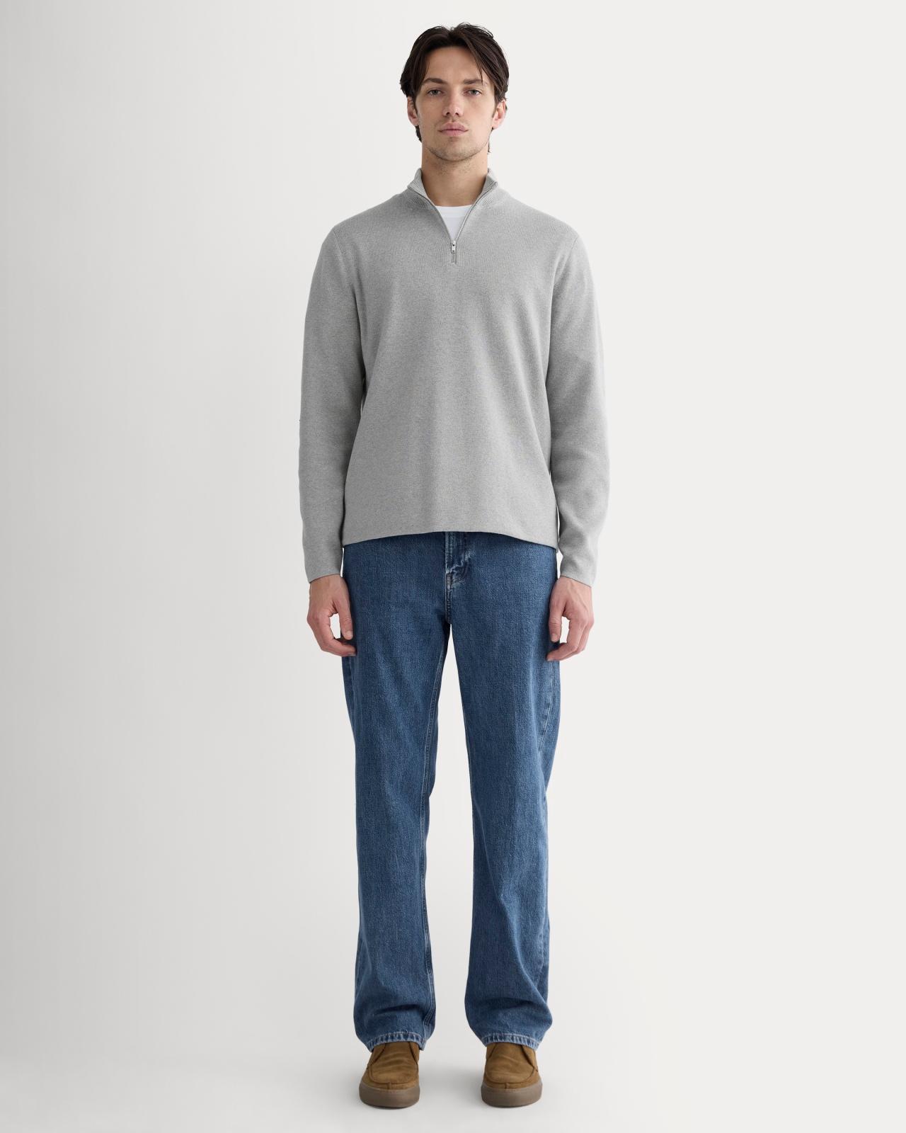 Mens No-Sweat Quarter-Zip Sweater by Everlane Product Image