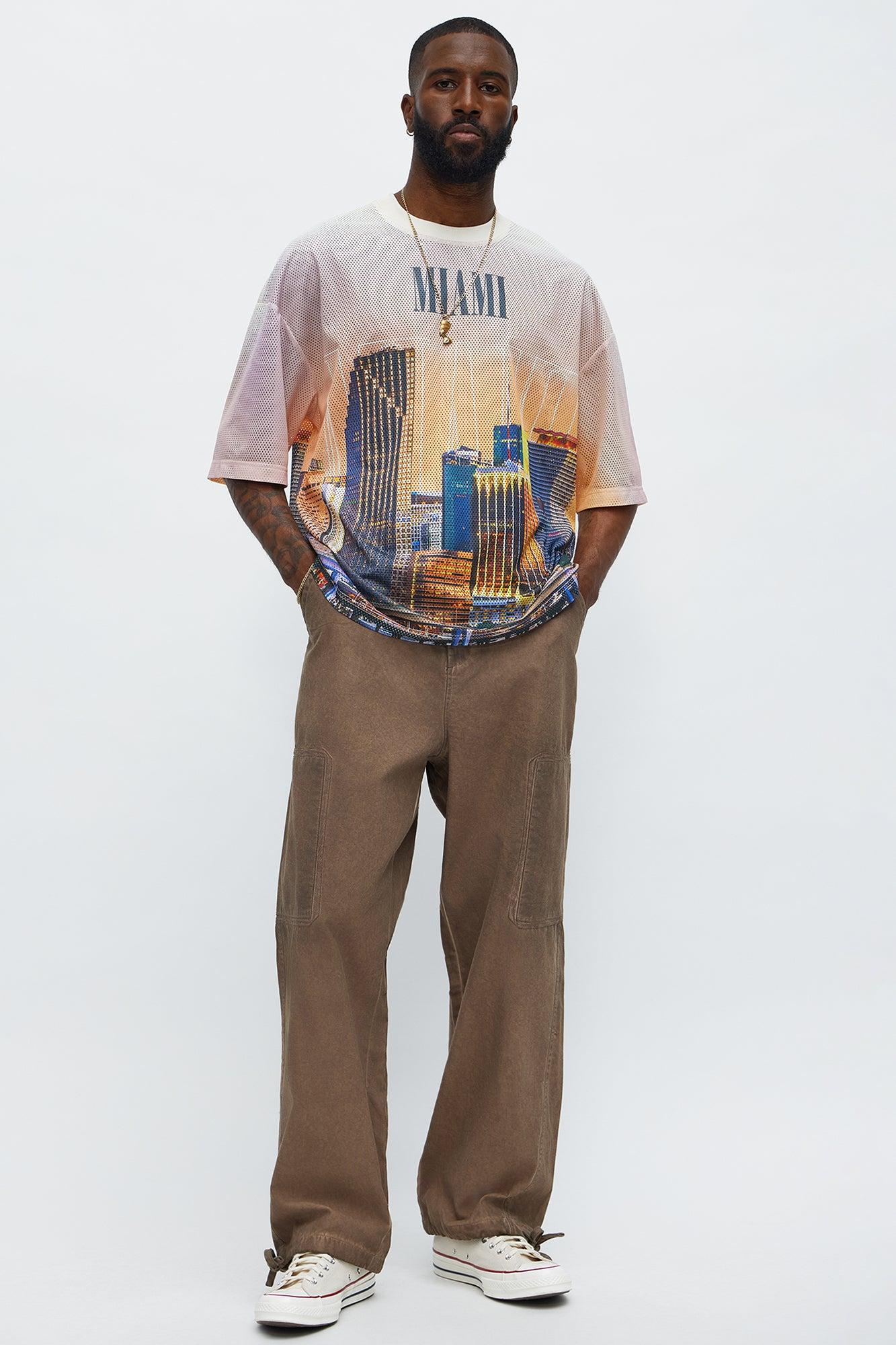 Regular Fit Miami Tshirt - Multi Color Male Product Image