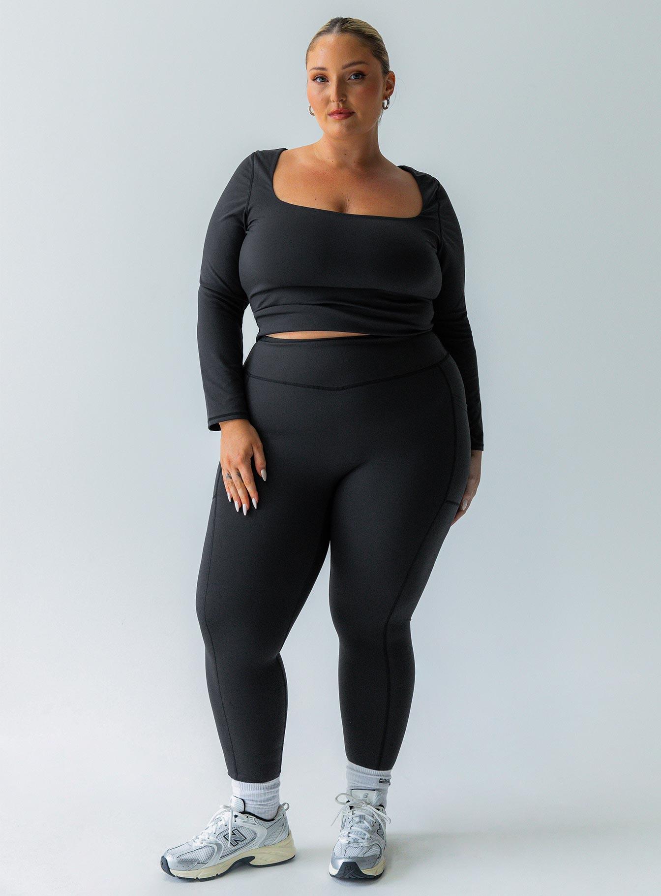 Achieve Activewear Leggings Black Curve Product Image