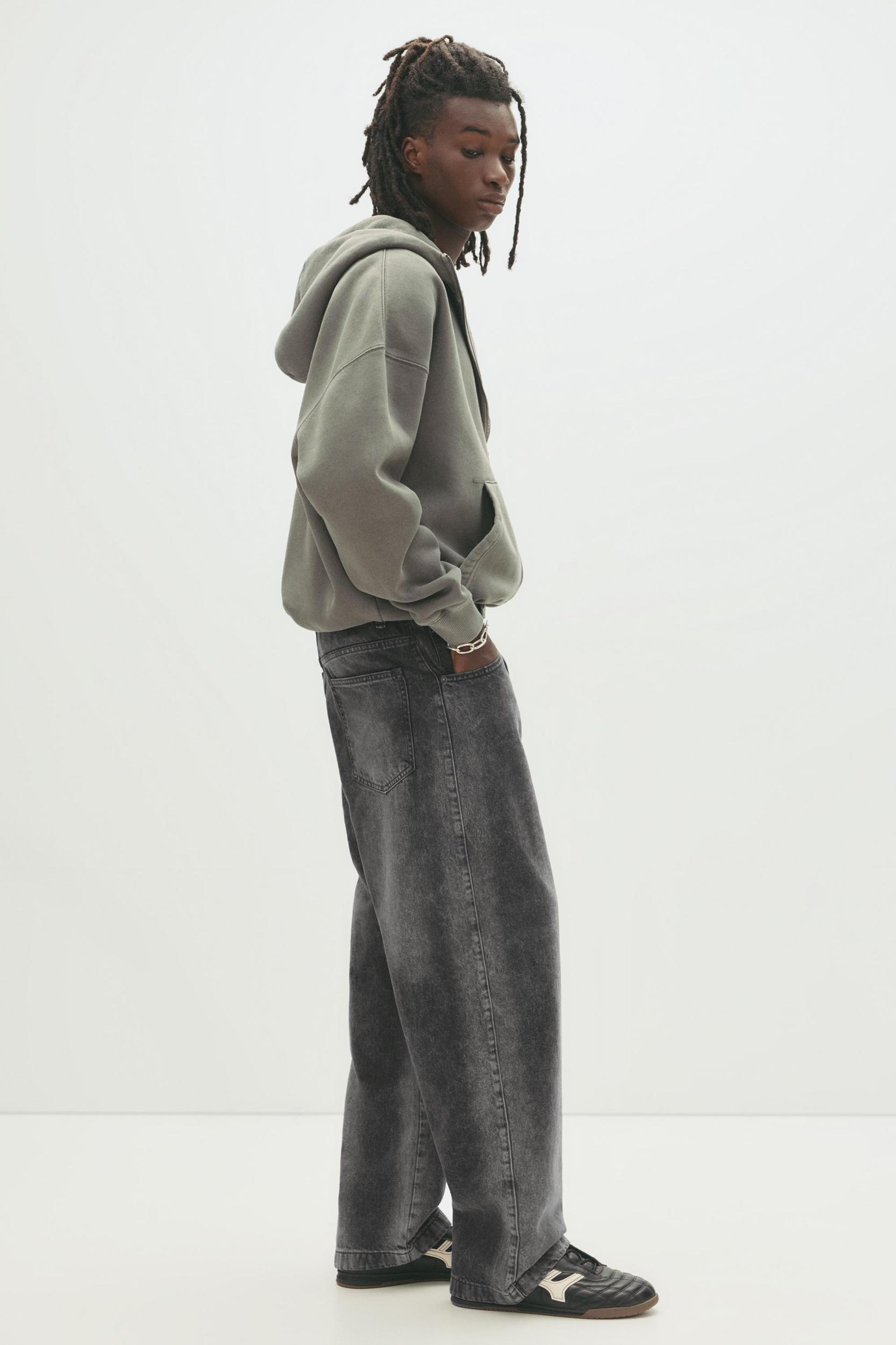 Loose baggy spray jeans Product Image