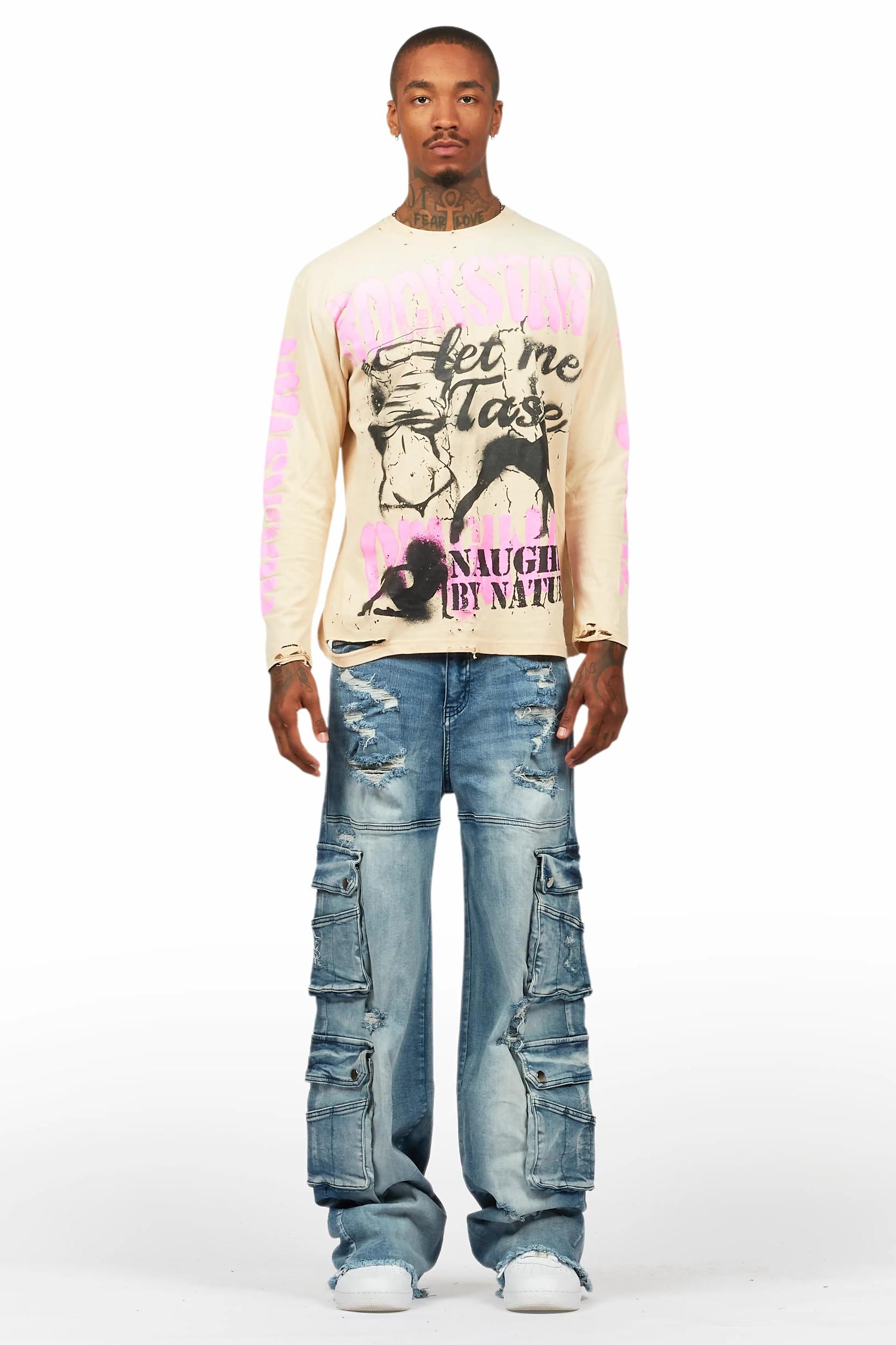 Keylor Blue Baggy Fit Jean Male Product Image