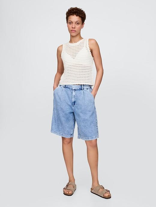 100% Cotton Crochet Tank Top Product Image