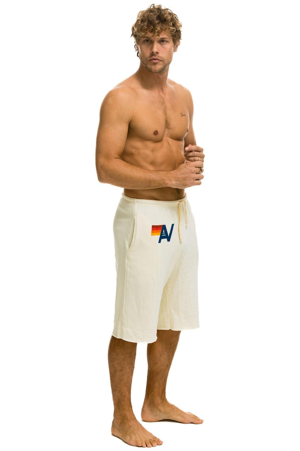 MEN'S LOGO SWEATSHORTS - VINTAGE WHITE Male Product Image