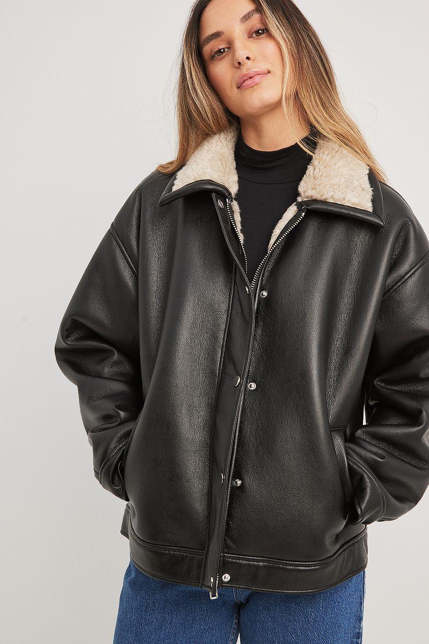 Vintage Look Pu Bonded Jacket Product Image