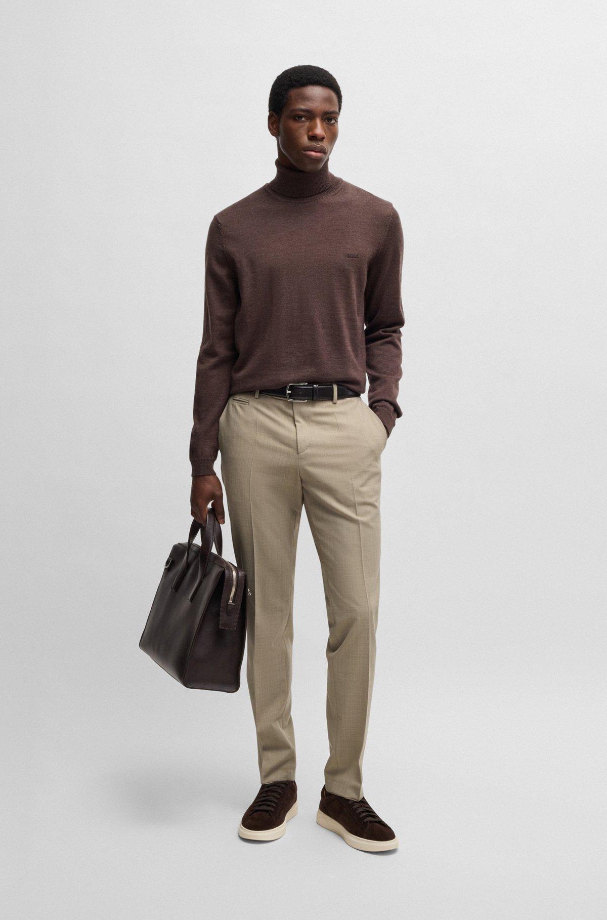 Slim-fit trousers in super-stretch cloth Product Image