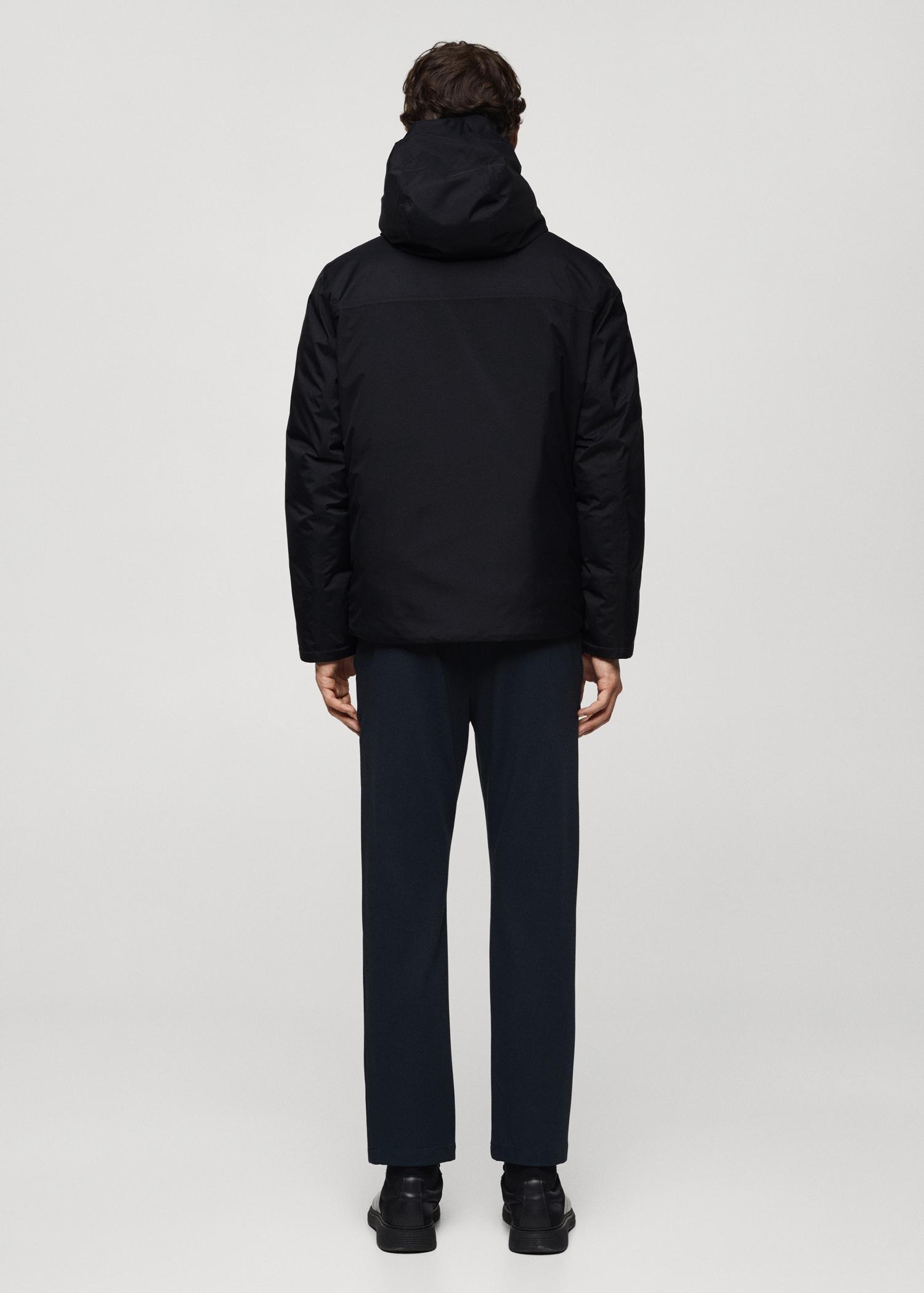 Thermoregulating waterproof padded anorak - Men | MANGO USA Product Image