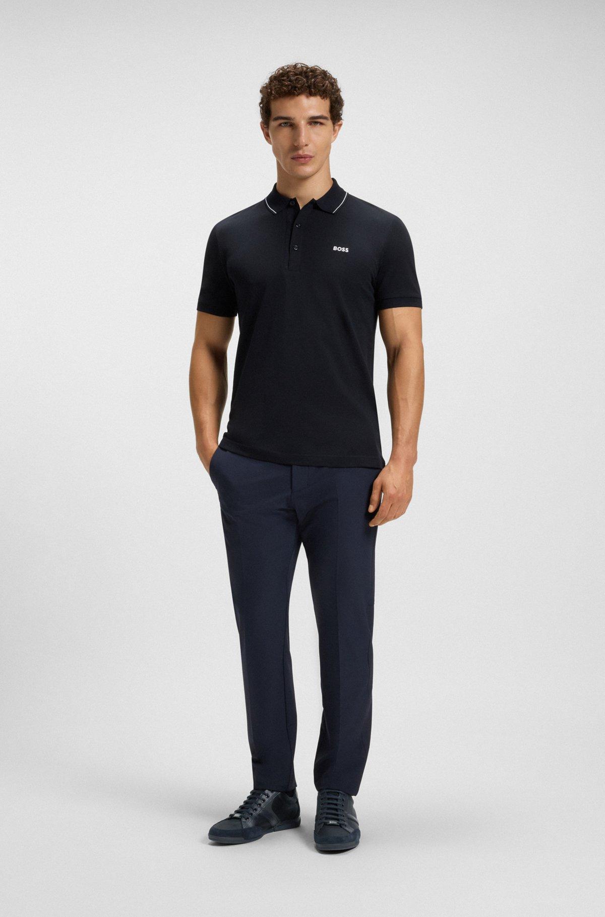 Mixed-material trainers with suede and faux leather Product Image