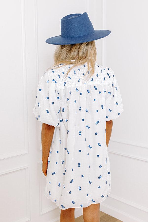 Serene Sands Embroidered Mini Dress Product Image