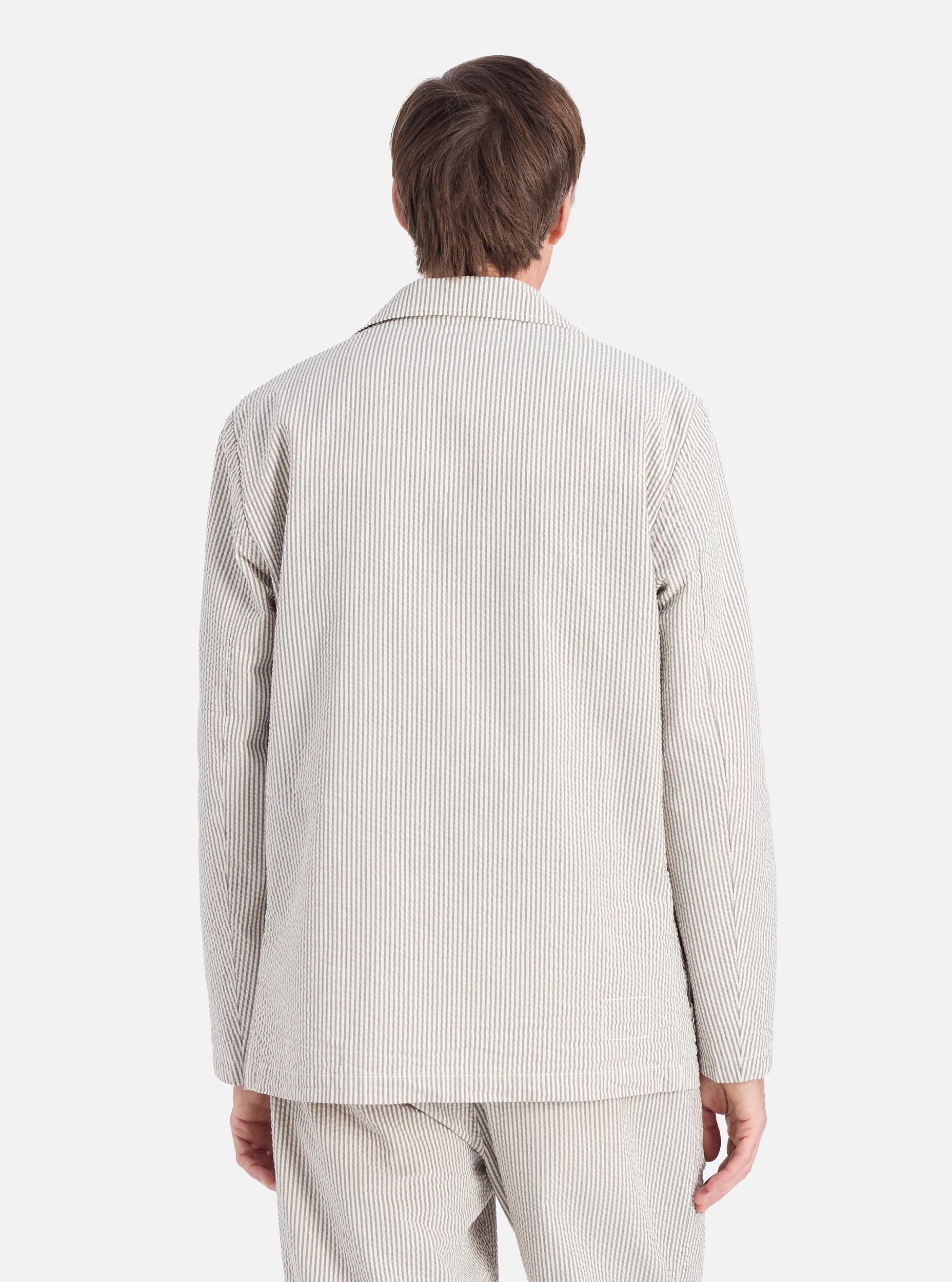 Grey Derby Stripe Two Button Jacket Product Image