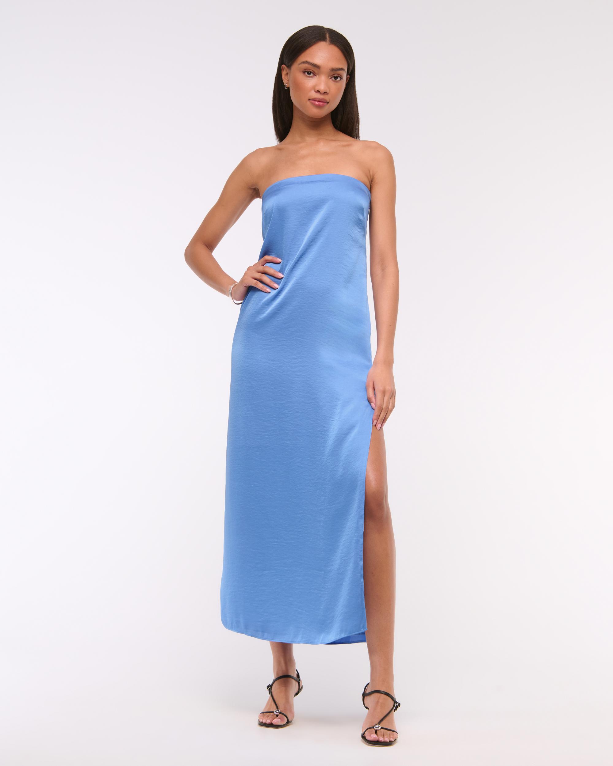 The A&F Julia Strapless Slip Maxi Dress Product Image