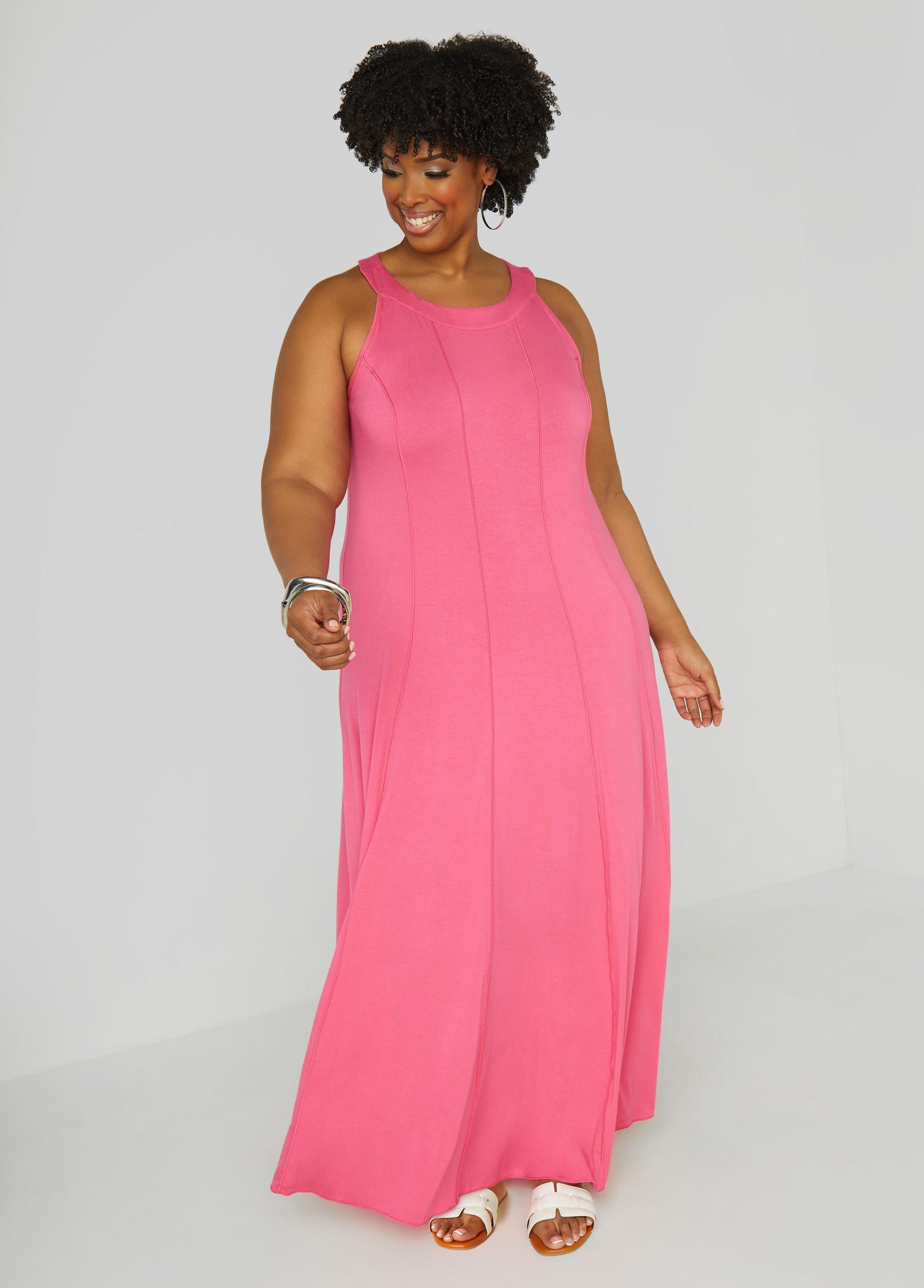 Seamed A Line Maxi Dress Product Image