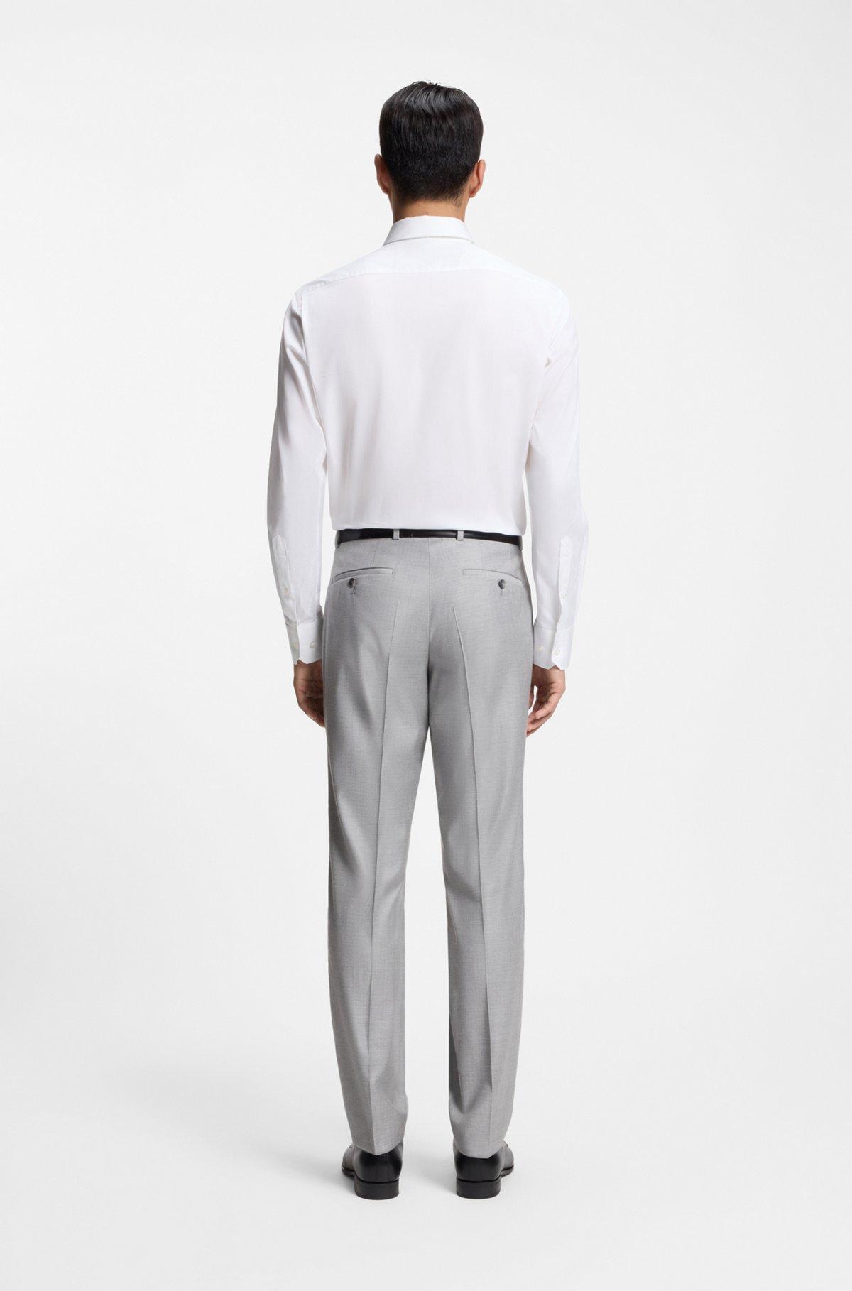 Regular-fit shirt in Italian monogrammed cotton Product Image