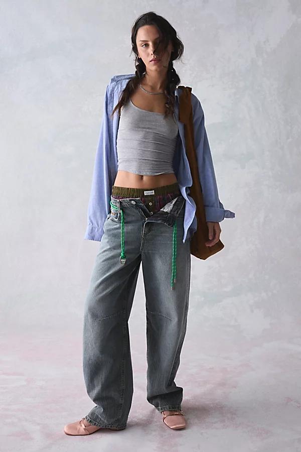 BDG Logan Buckle Baggy Barrel Jean Womens at Urban Outfitters Product Image
