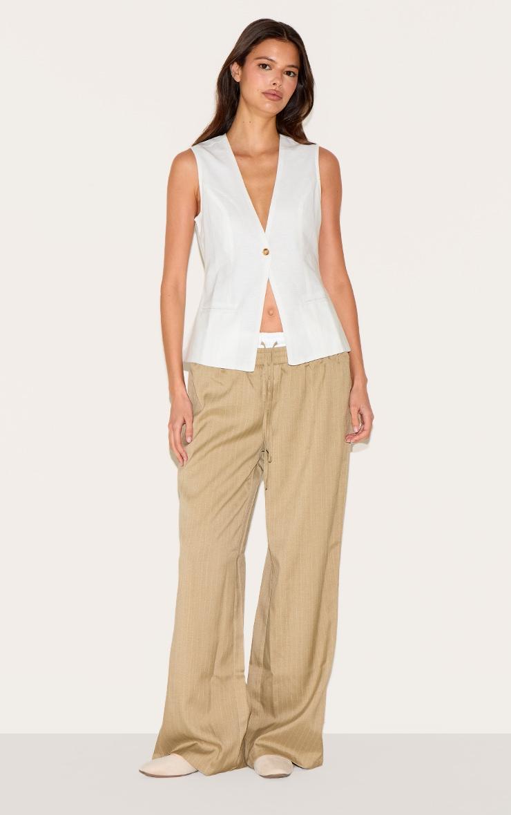 White Cotton Vest Product Image