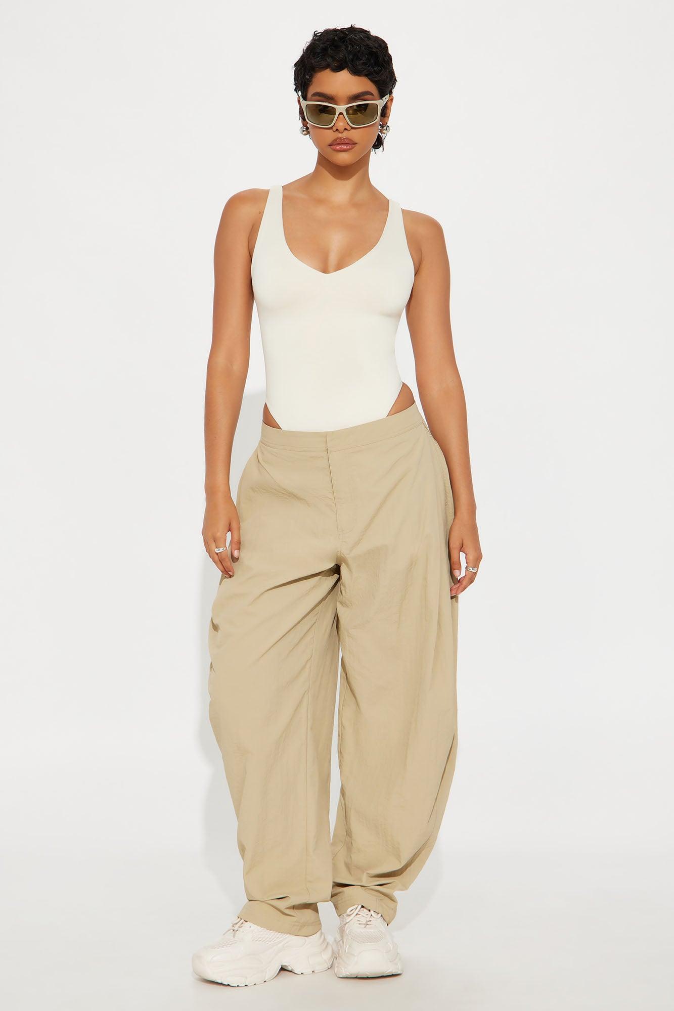 Contour Double Lined V-Neck Bodysuit - Bone Female Product Image